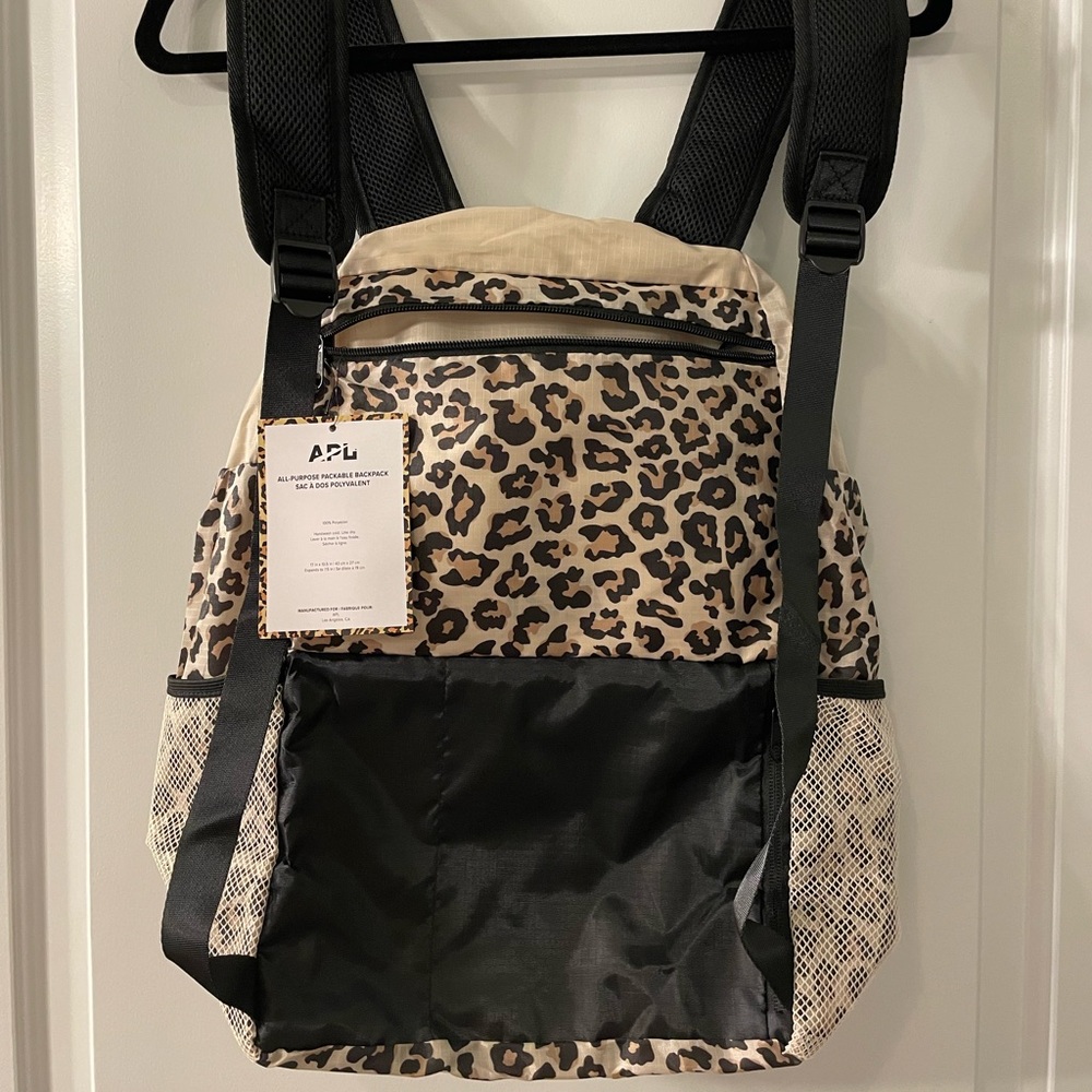 New W/ Tags APL Packable Cheetah Backpack